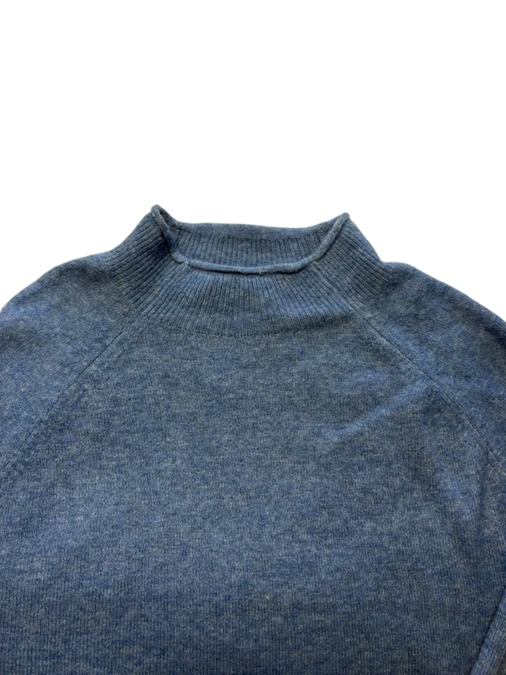 J. Crew Rollneck Sweater in Supersoft Yarn size Medium Blue Wool Blend NWT